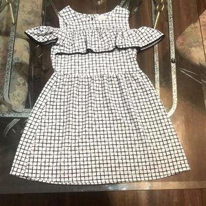 GIRLS BLACK & WHITE DRESS